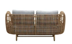 Cane-line Nest 2-seater sofa, natural - light grey