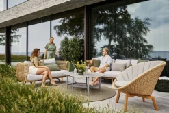 Cane-line Nest 3-seater sofa, natural - light grey