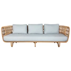 Cane-line Nest 3-seater sofa, natural - light grey