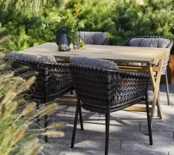 Cane-line Ocean chair cushion set, dark grey