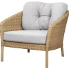 Cane-line Ocean lounge chair, large, natural - white grey