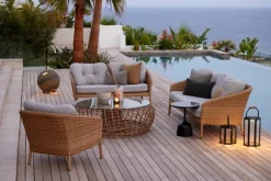 Cane-line Ocean 3-seater sofa, large, natural - white grey