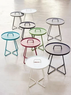 Cane-line On-the-move table, small, aqua