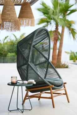 Cane-line On-the-move table, small, dusty green