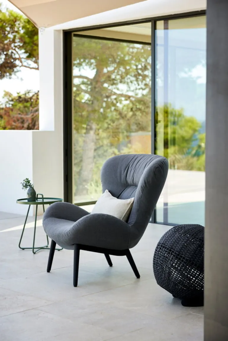 Cane-line On-the-move table, small, dusty green