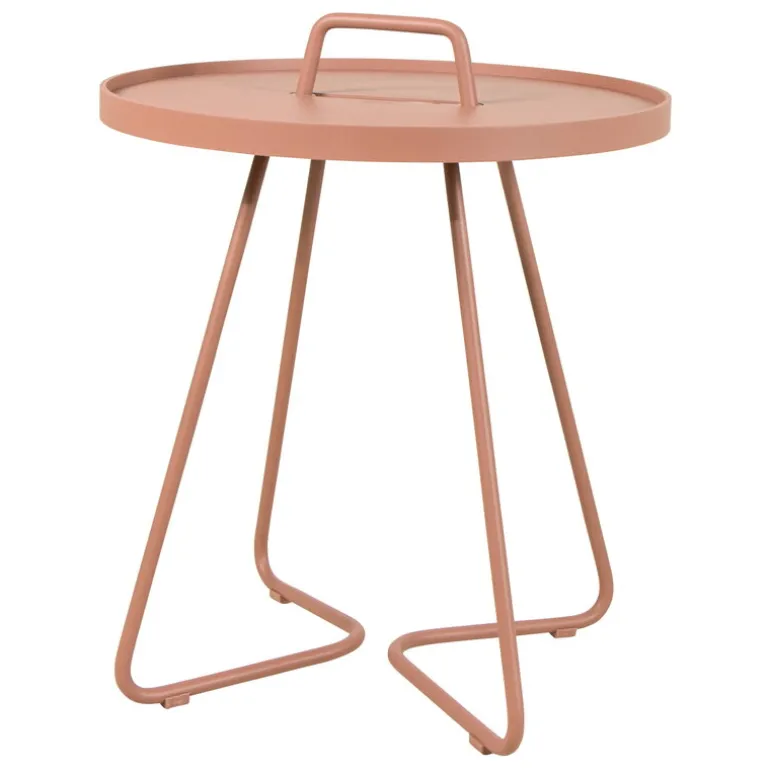 Cane-line On-the-move table, small, dark rose