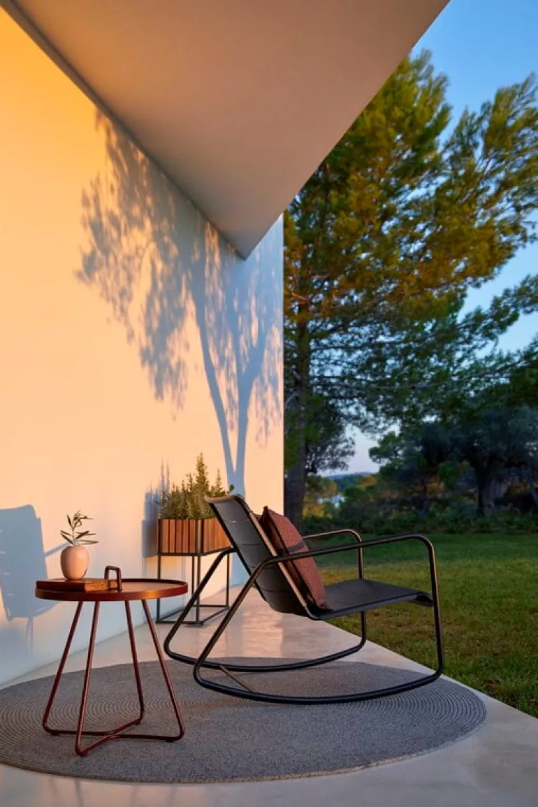 Cane-line On-the-move table, small, light rose