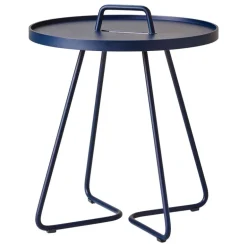Cane-line On-the-move table, small, dark blue