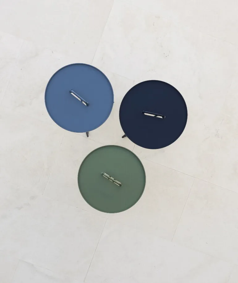 Cane-line On-the-move table, small, dark blue