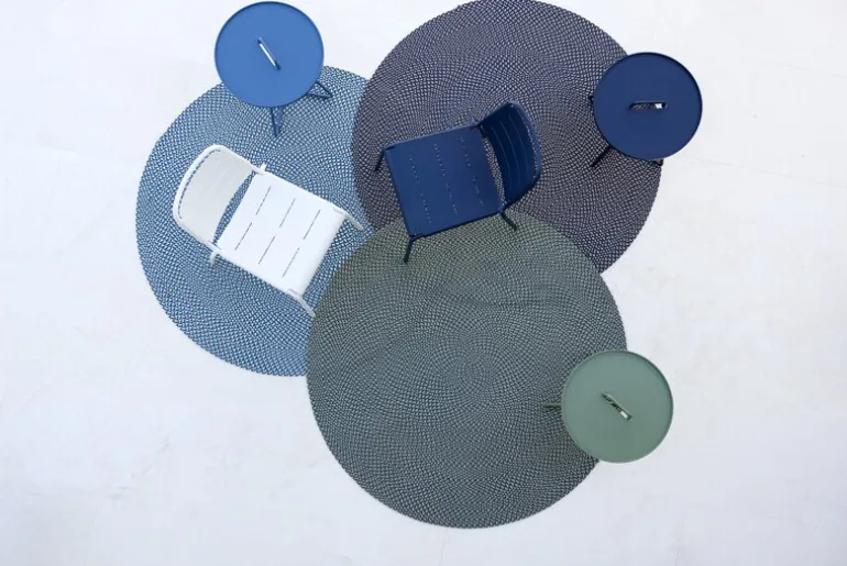 Cane-line On-the-move table, small, dark blue