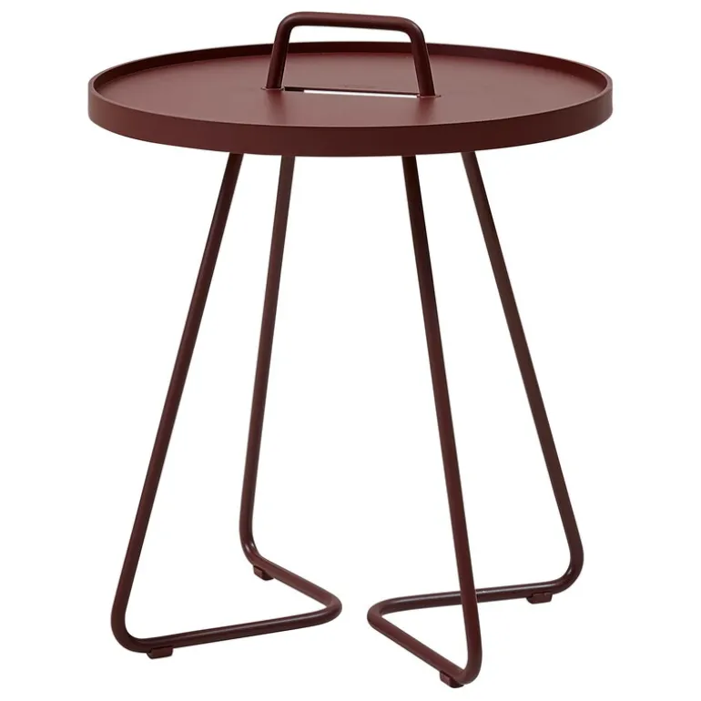Cane-line On-the-move table, small, bordeaux
