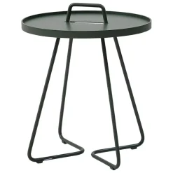 Cane-line On-the-move table, small, dark green