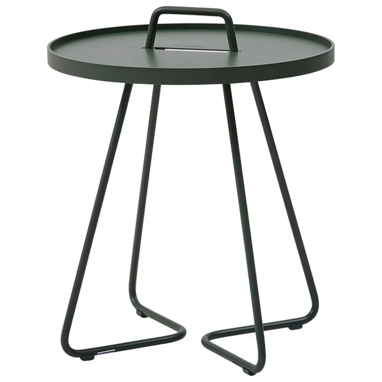 Cane-line On-the-move table, small, dark green