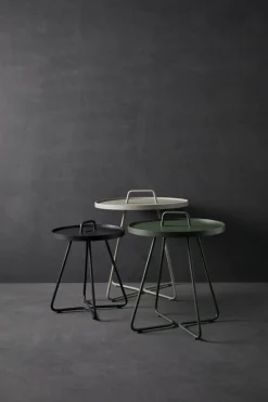 Cane-line On-the-move table, small, dark green
