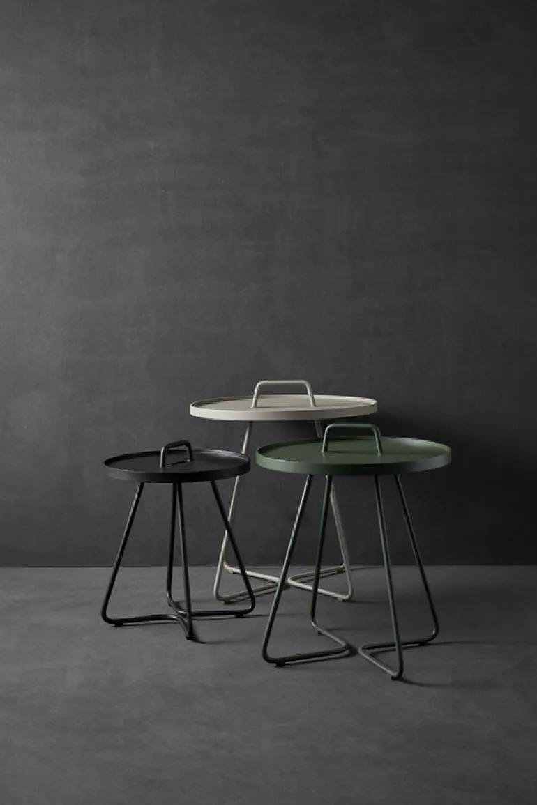 Cane-line On-the-move table, small, dark green