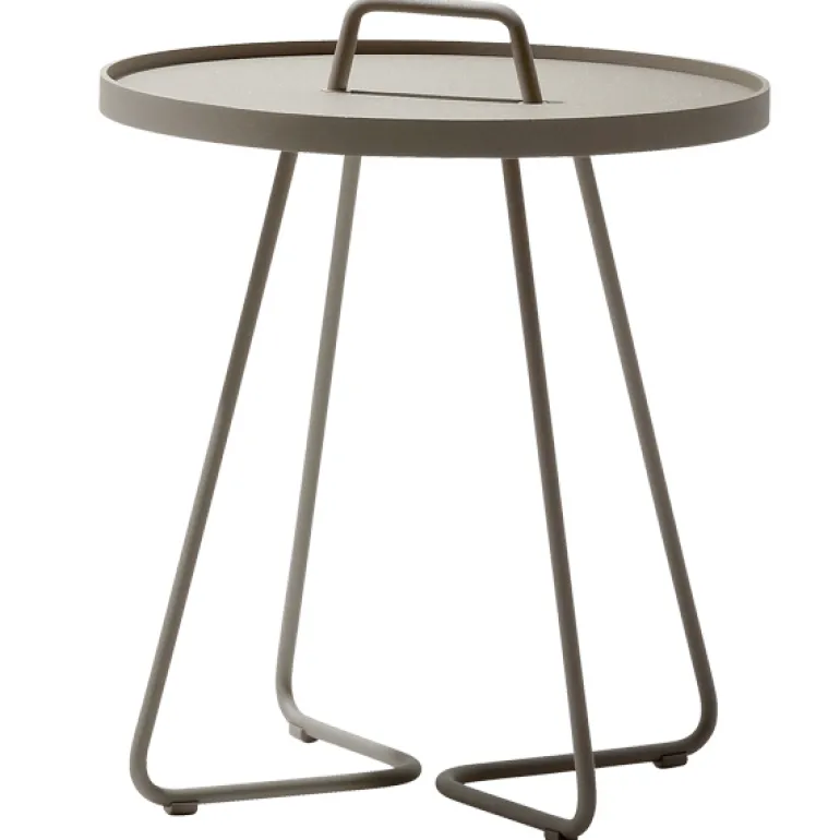 Cane-line On-the-move table, large, taupe
