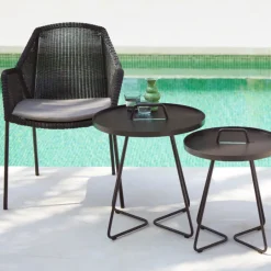 Cane-line On-the-move table, large, taupe