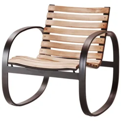 Cane-line Parc rocking chair, teak - lava grey