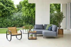 Cane-line Parc rocking chair, teak - lava grey