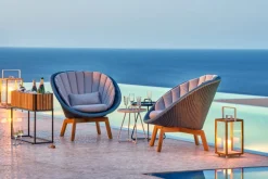 Cane-line Peacock lounge chair, teak - dark green