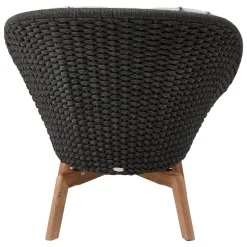 Cane-line Peacock lounge chair, teak - dark grey