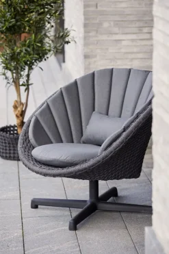 Cane-line Peacock lounge chair cushion set, grey