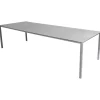 Cane-line Pure dining table, 280x100cm, light grey - concrete grey ceramic