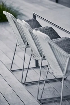 Cane-line Pure dining table, 200x100cm, light grey - concrete grey ceramic