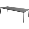 Cane-line Pure dining table, 280 x 100 cm, lava grey - Nero black ceramic