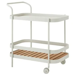 Cane-line Roll bar trolley, teak - white