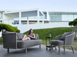 Cane-line Roll trolley, lava grey