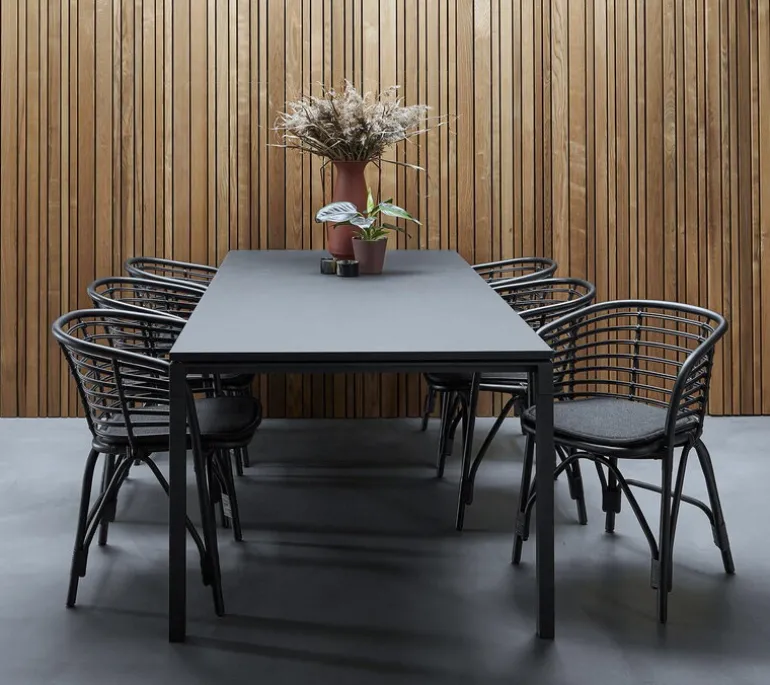 Cane-line Seat cushion for Moments and Blend chair, black