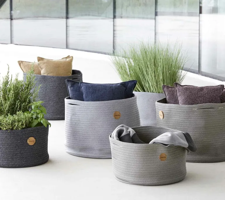 Cane-line Soft basket, large, dark grey