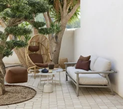 Cane-line Sticks 2-seater sofa with cushions, taupe - sand