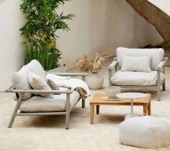 Cane-line Sticks 2-seater sofa with cushions, taupe - sand