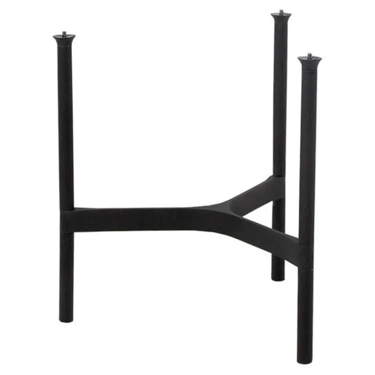 Cane-line Twist coffee table, diam. 45 cm, lava grey - fossil black