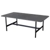 Cane-line Twist coffee table, 120 x 60 cm, lava grey - fossil black