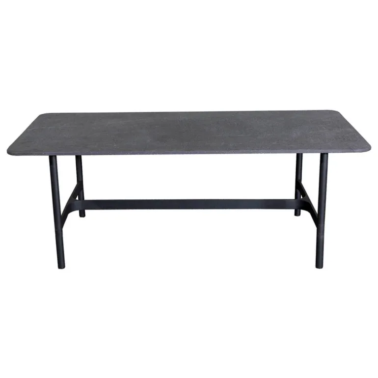 Cane-line Twist coffee table, 120 x 60 cm, lava grey - fossil black
