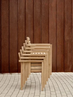 Carl Hansen & Søn AH502 Outdoor dining chair with armrest, teak