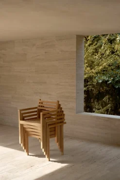 Carl Hansen & Søn AH502 Outdoor dining chair with armrest, teak