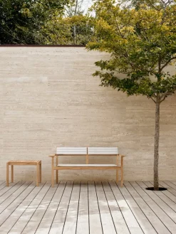 Carl Hansen & Søn AH901 Outdoor side table/stool, 59,5 x 48,5 cm, teak