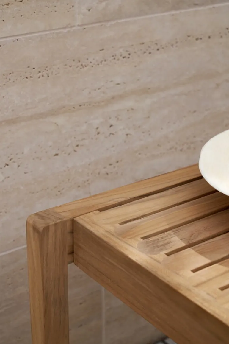 Carl Hansen & Søn AH901 Outdoor side table/stool, 59,5 x 48,5 cm, teak