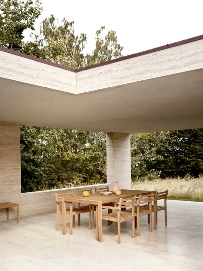 Carl Hansen & Søn AH912 Outdoor table/bench, 48,5 x 123,5 cm, teak