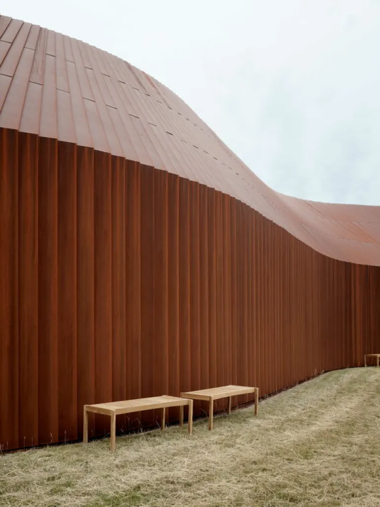 Carl Hansen & Søn AH912 Outdoor table/bench, 48,5 x 123,5 cm, teak