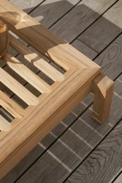 Carl Hansen & Søn AH603 Outdoor lounger footrest, teak