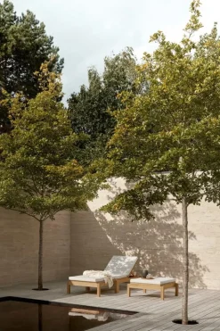 Carl Hansen & Søn AH603 Outdoor lounger footrest, teak