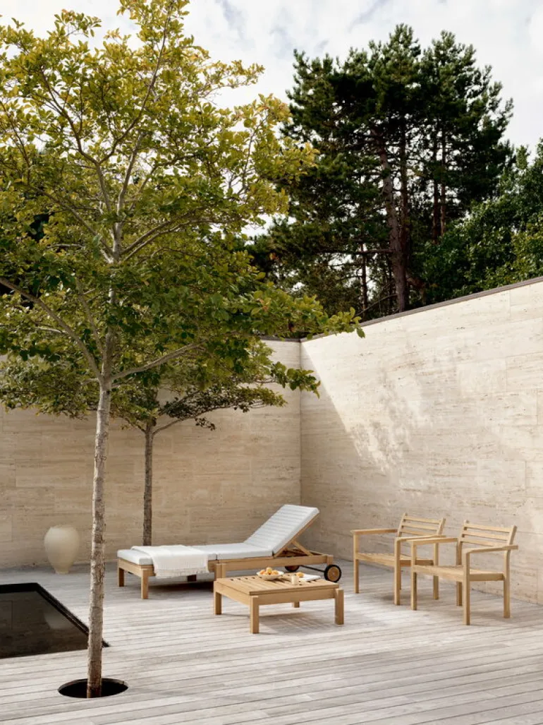 Carl Hansen & Søn AH601 Outdoor lounge chair, teak