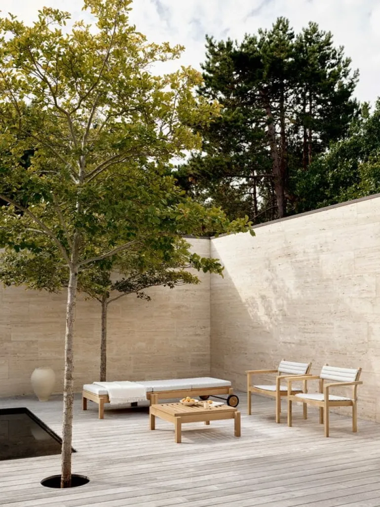 Carl Hansen & Søn AH603 Outdoor lounger, teak