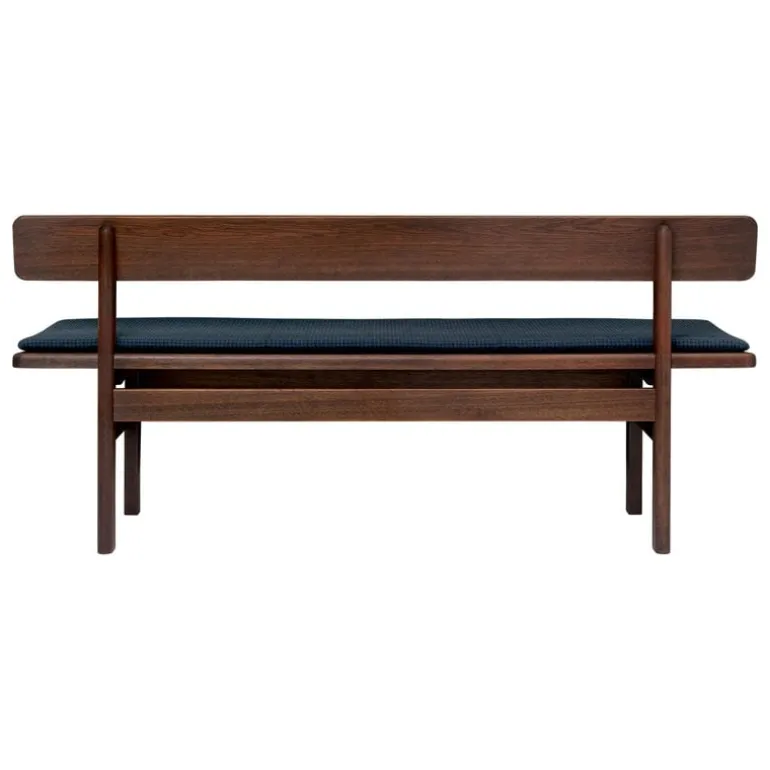 Carl Hansen & Søn BM0699 Asserbo bench w. backrest, 170 cm, dark oiled eucalyptus