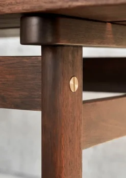 Carl Hansen & Søn BM0699 Asserbo bench w. backrest, 170 cm, dark oiled eucalyptus